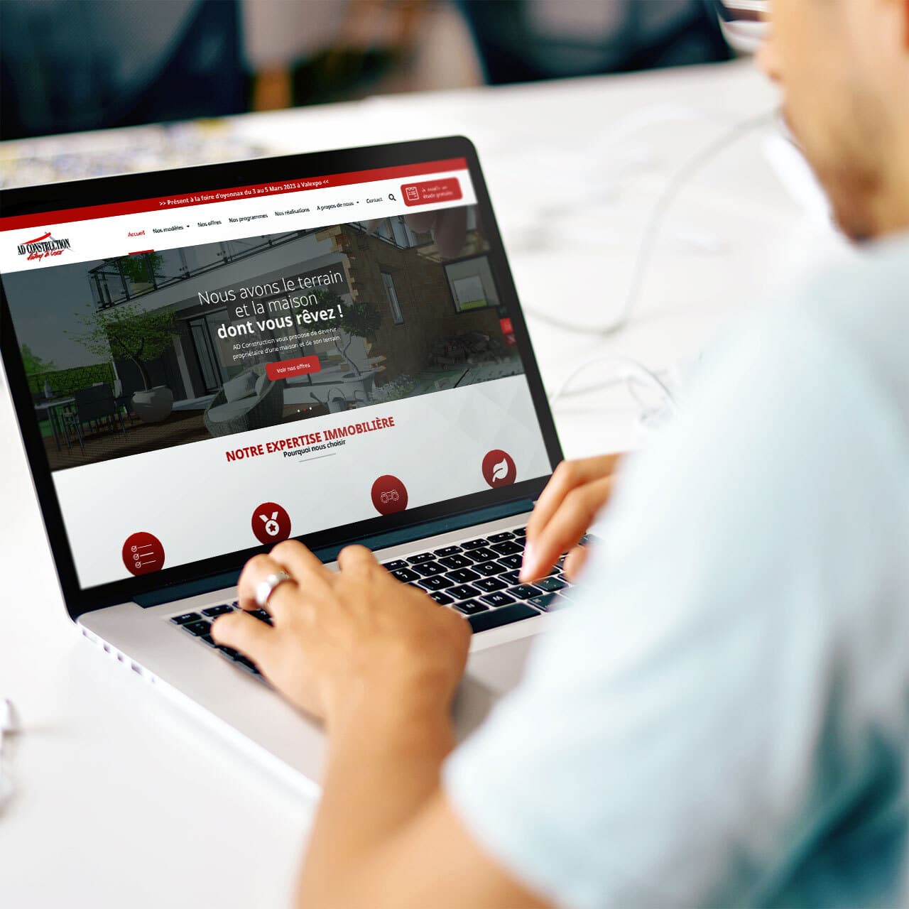 Visuel du projet Refonte site internet WordPress