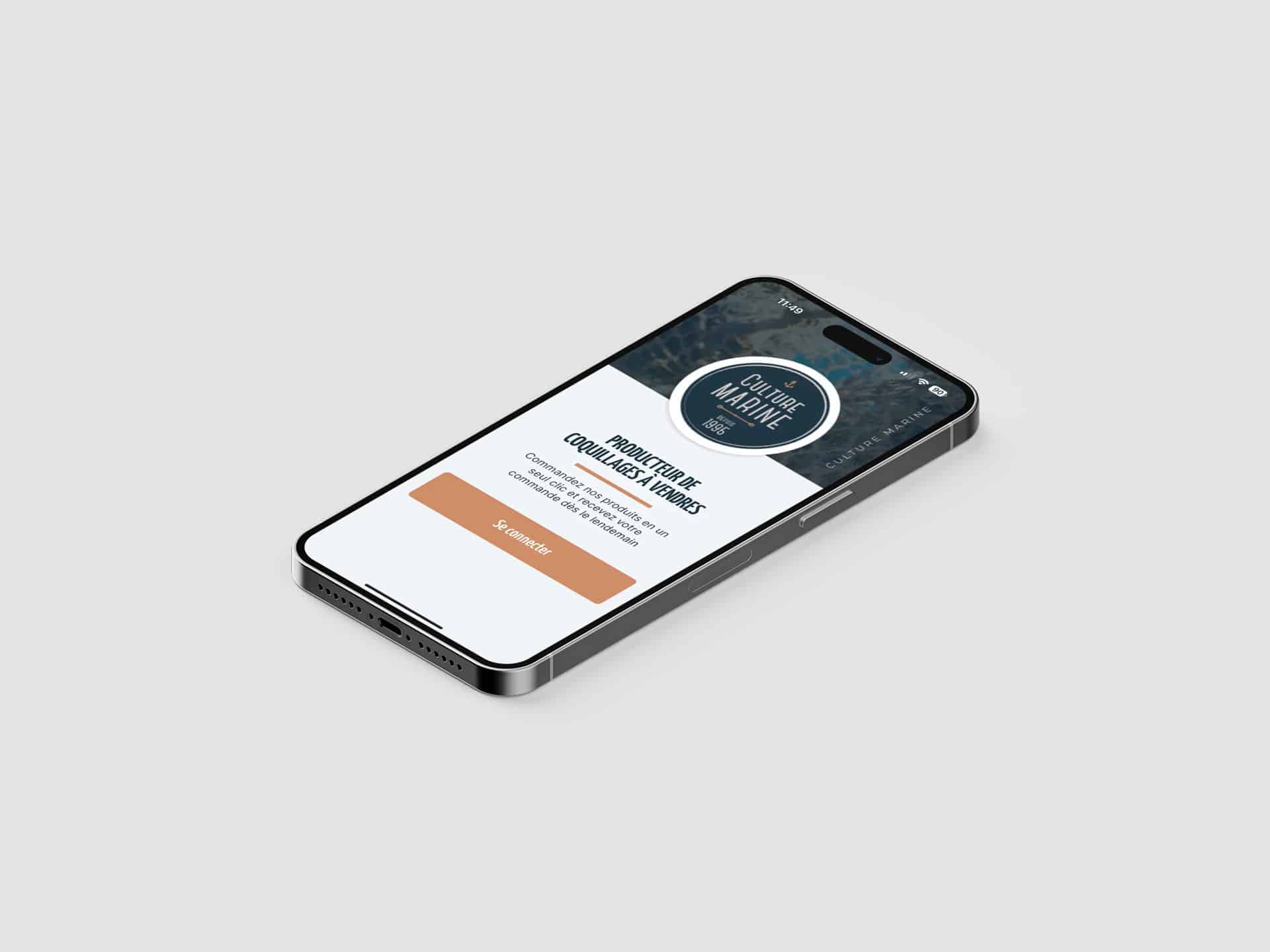 Visuel du projet Application smartphone Flutter de prise de commande
