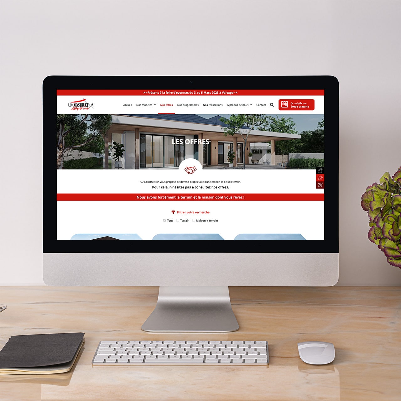 Visuel du projet Refonte site internet WordPress