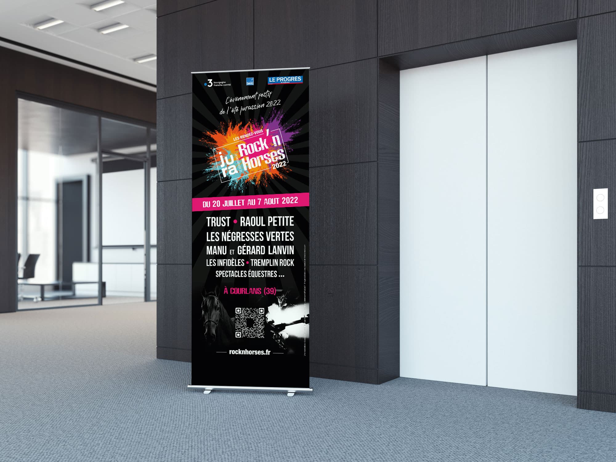Visuel du projet Communication globale festival Rock