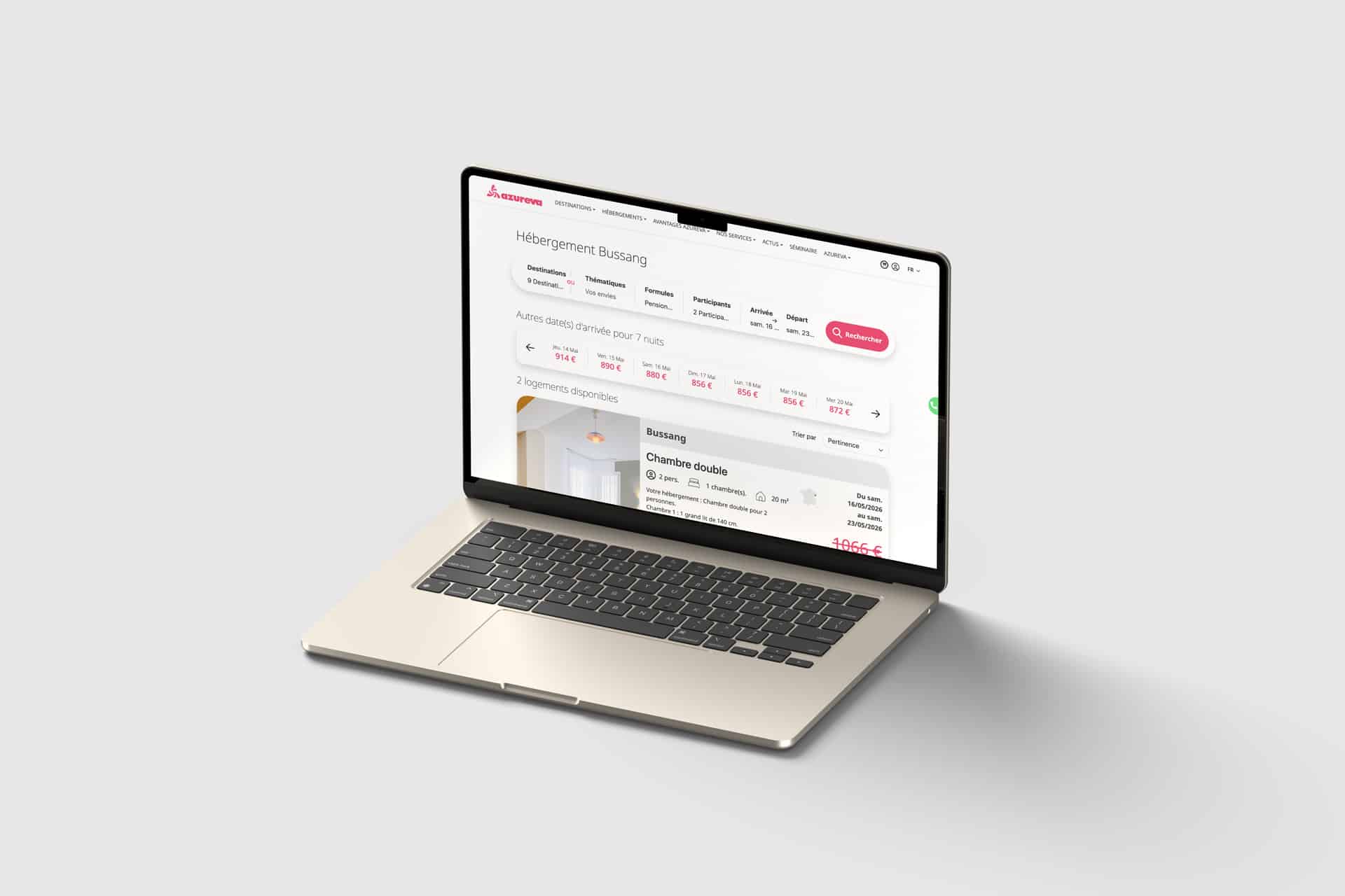 Visuel du projet Refonte site vitrine wordpress et site réservation symfony